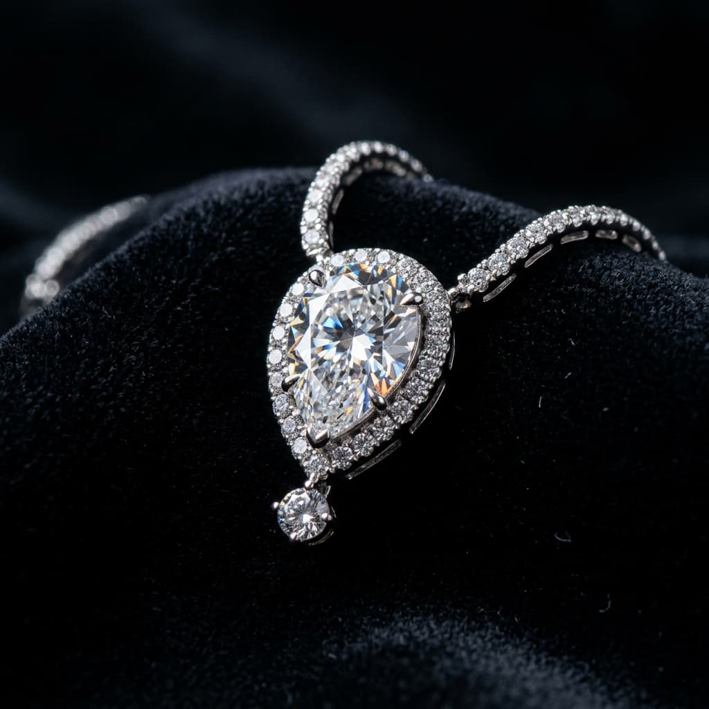 Colar Diamante Gota